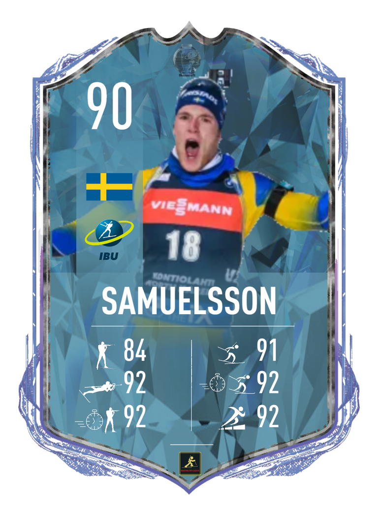 Sebastian Samuelsson - 2023/2024 Season favorite for the crystal globes - Biathlon Cards